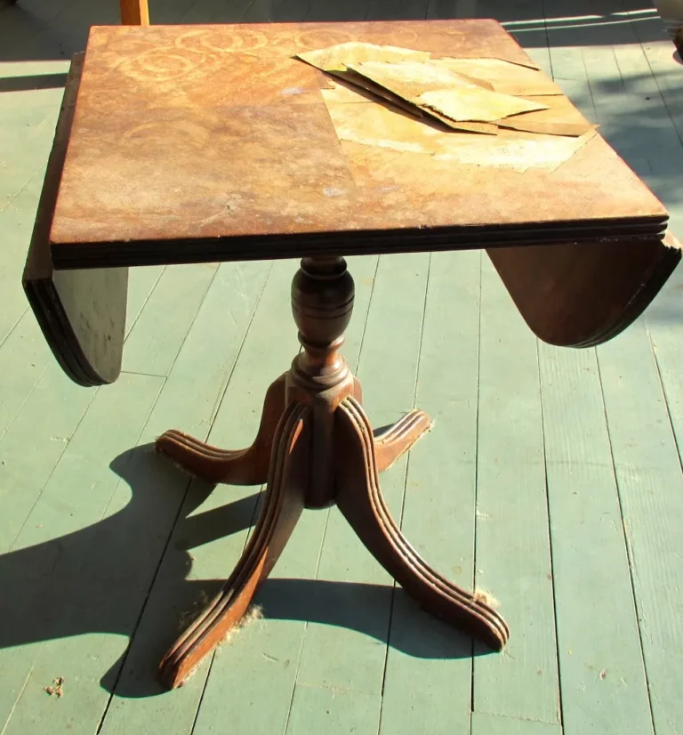 Grand Reveal -- My Curbside Union Jack Table!