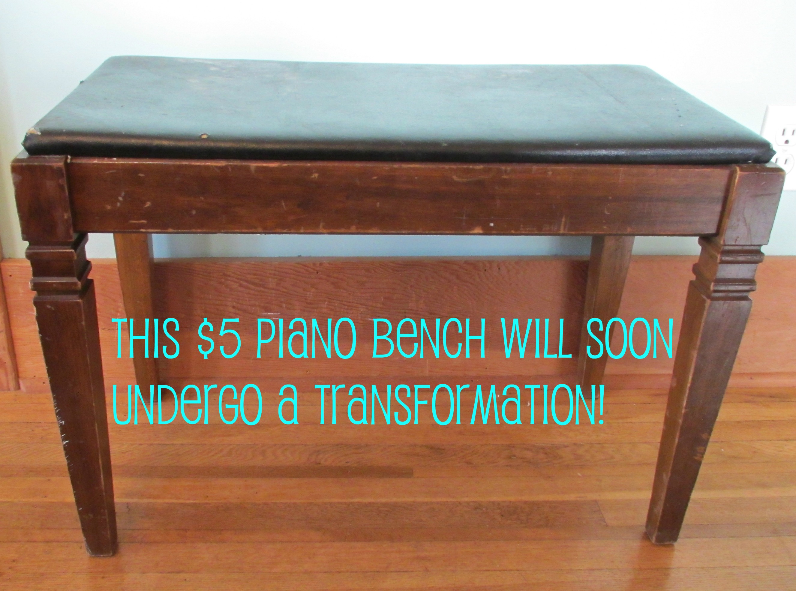 Repurposed piano online bench