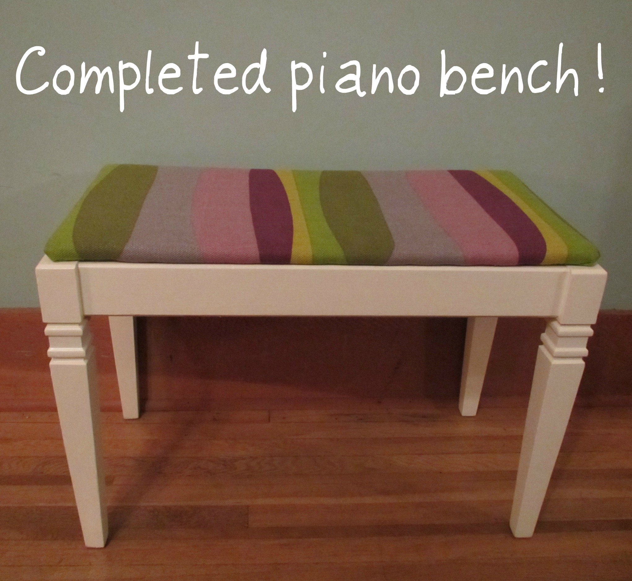 Piano bench cushion online diy