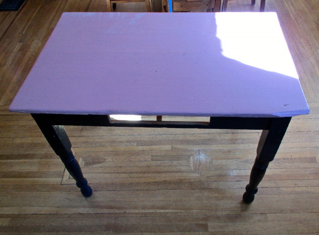 Purple desk