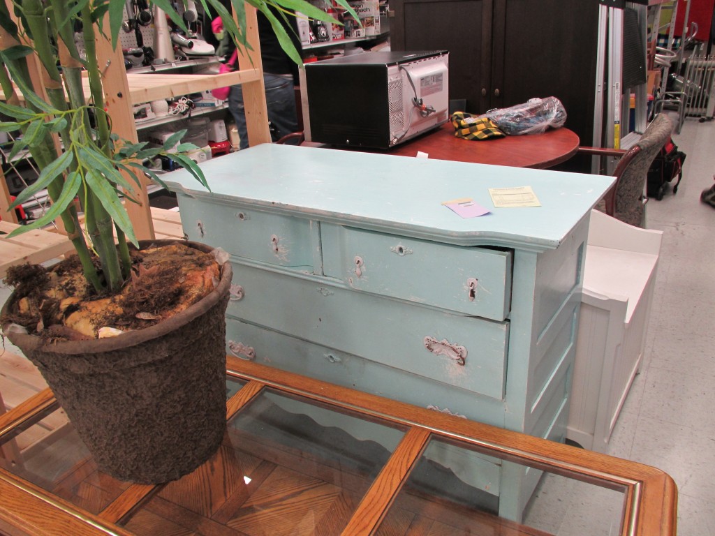 Blue dresser