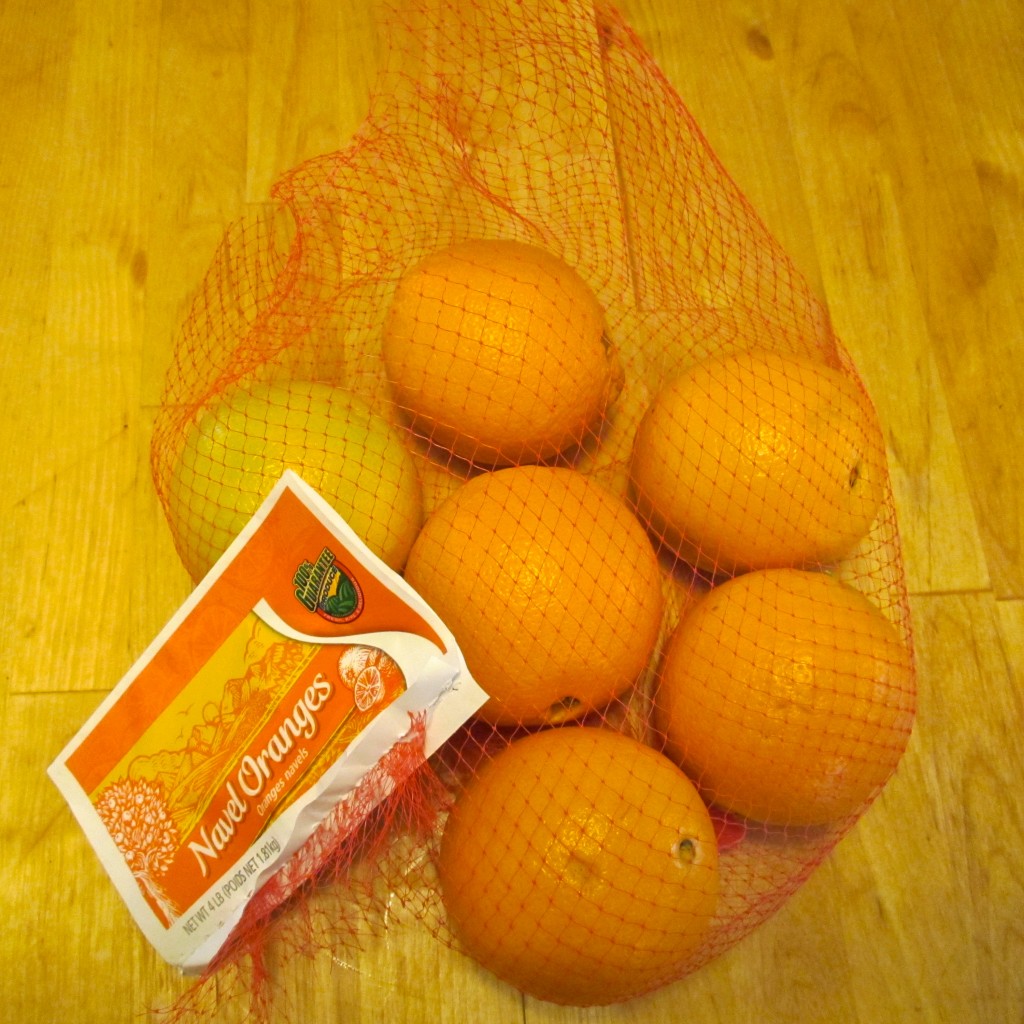 Packaged oranges
