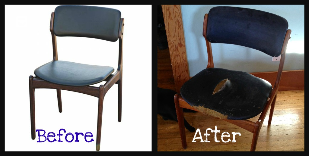 Chairs before and after
