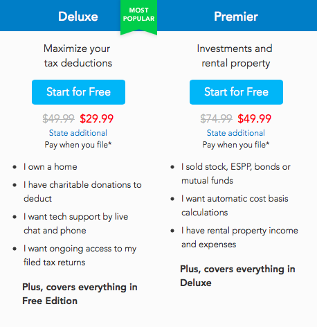 Turbotax - Premium vs. Deluxe