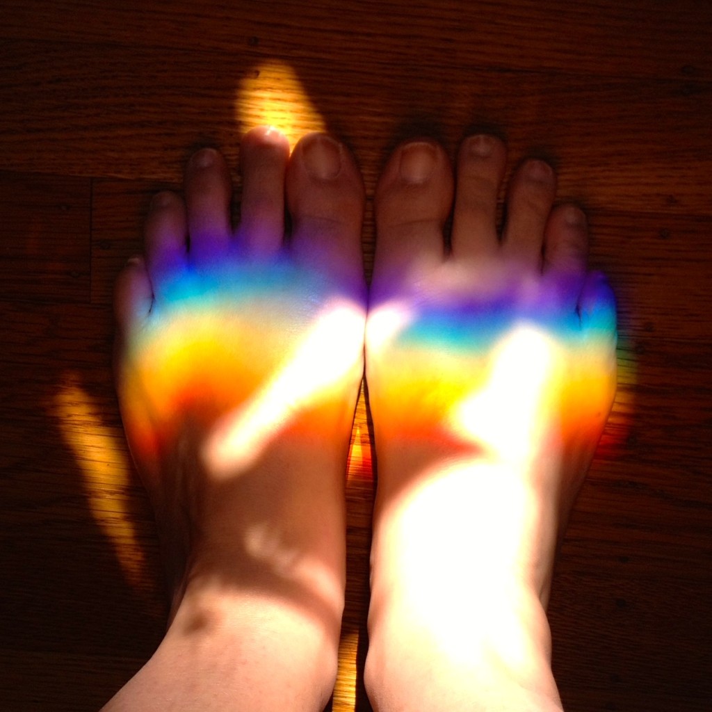 Rainbow feet