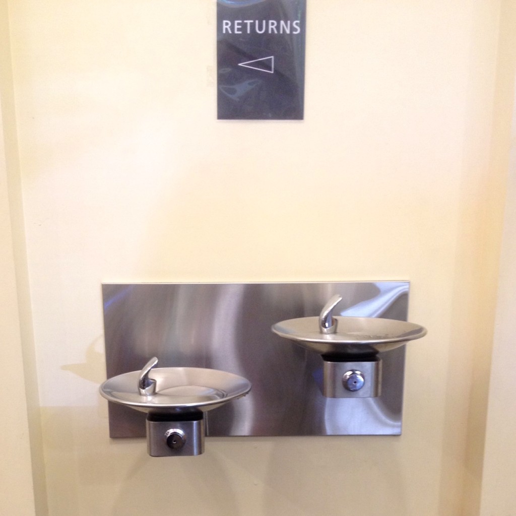 library drinking fountains