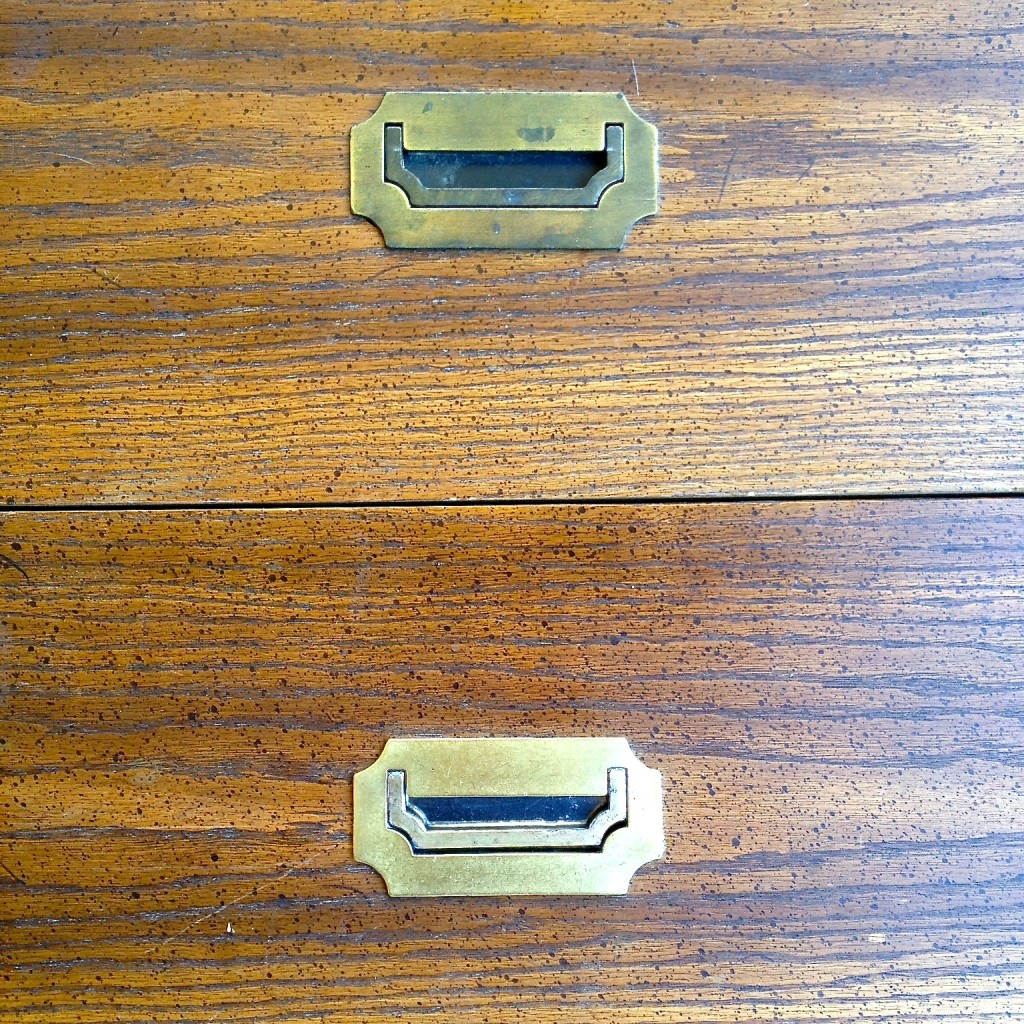 Campaign dresser drawer pulls