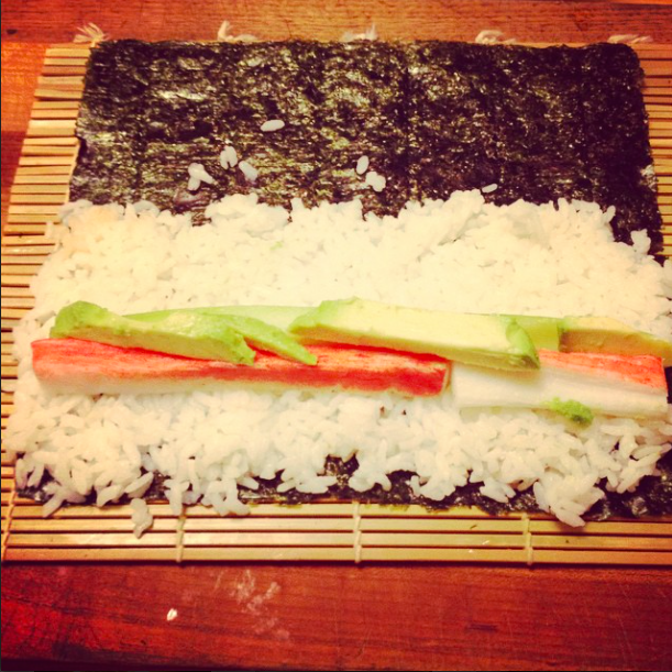 Making sushi