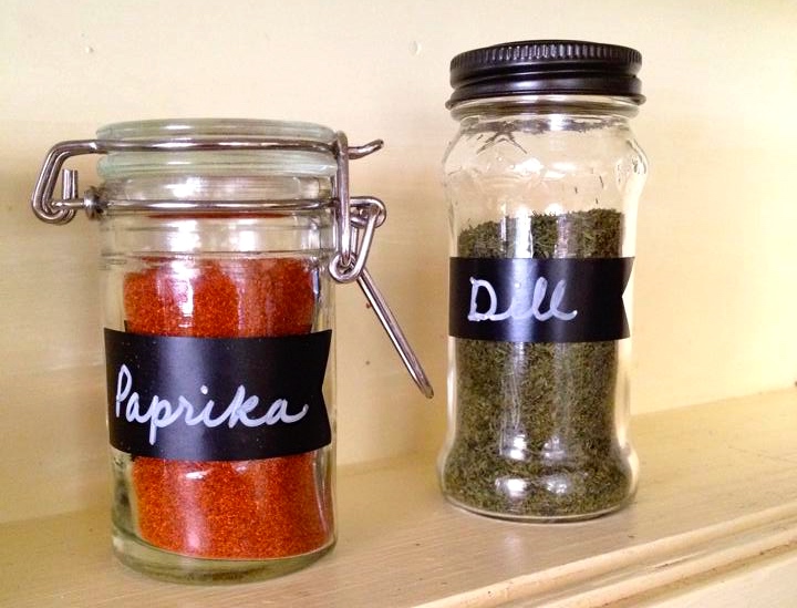 Electrical tape spice labels