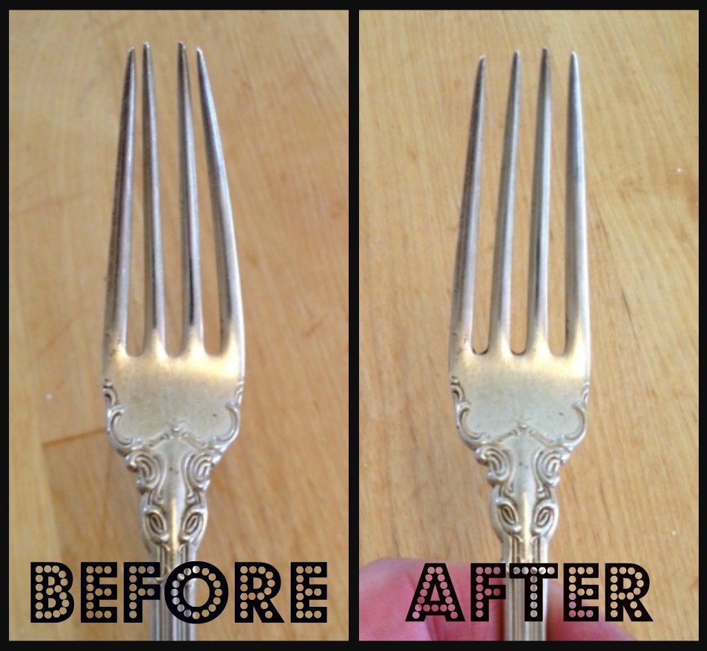 Remove Tarnish From Tines Of Forks with Silver Fork Cleaner Dip - Zapffe  Silversmiths