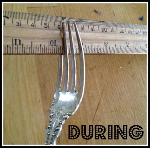 fork with ruler