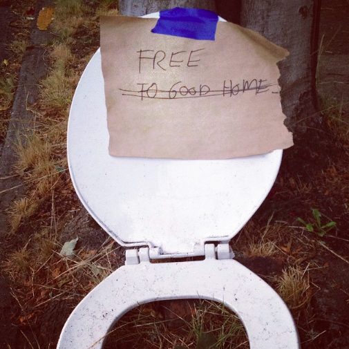 Free toilet seat