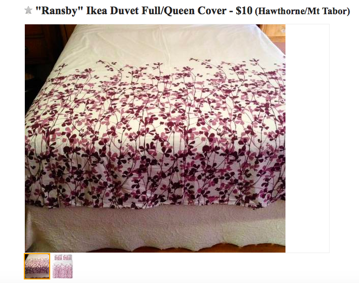 Duvet cover