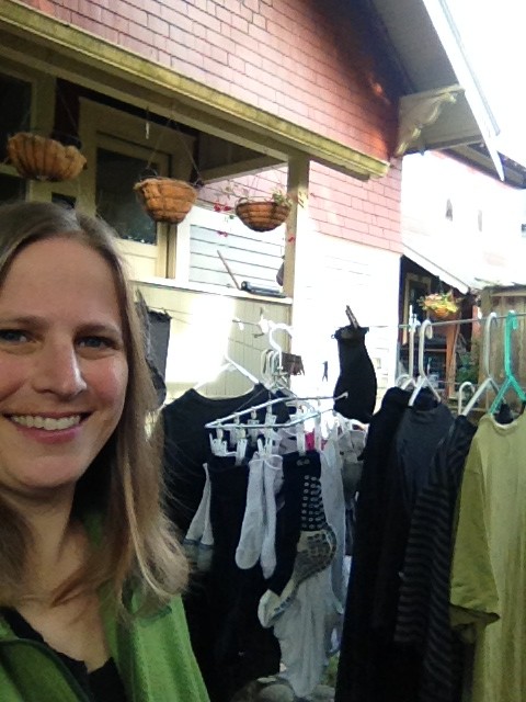 Today's clothesline selfie.