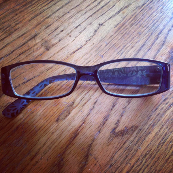 Broken reading glasses