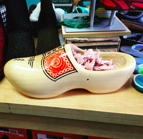 Wooden shoe