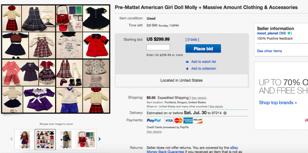 eBay American Girl doll