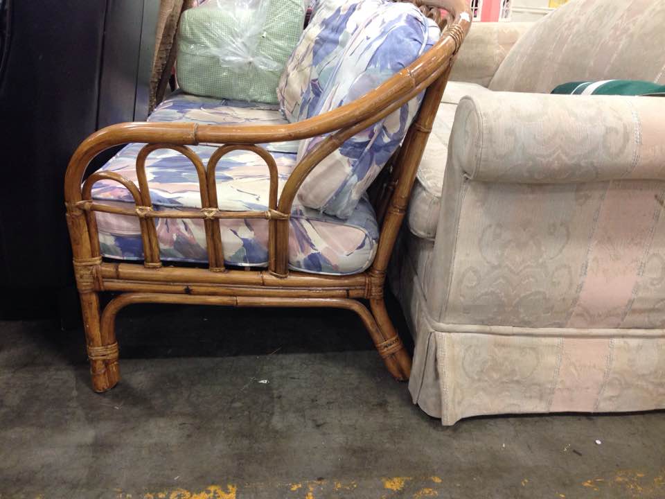 rattan couch