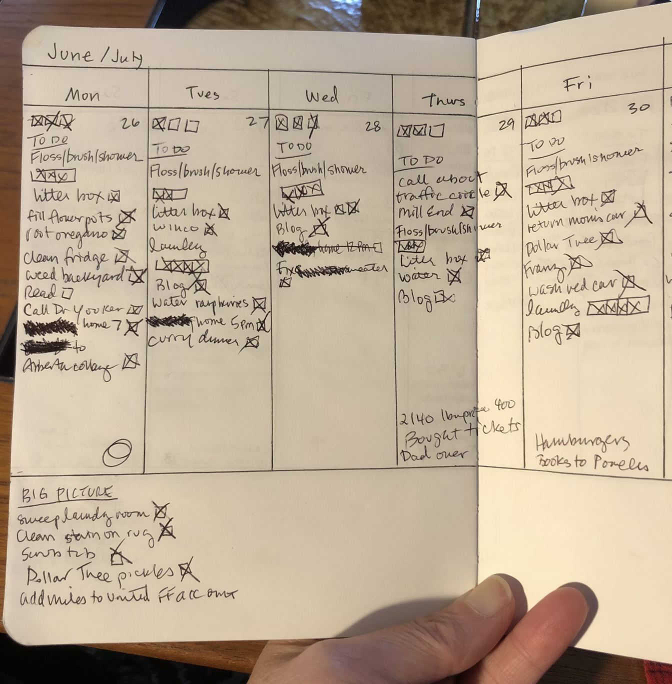 To-Do Lists — Big Picture vs. Little Picture - The Non-Consumer