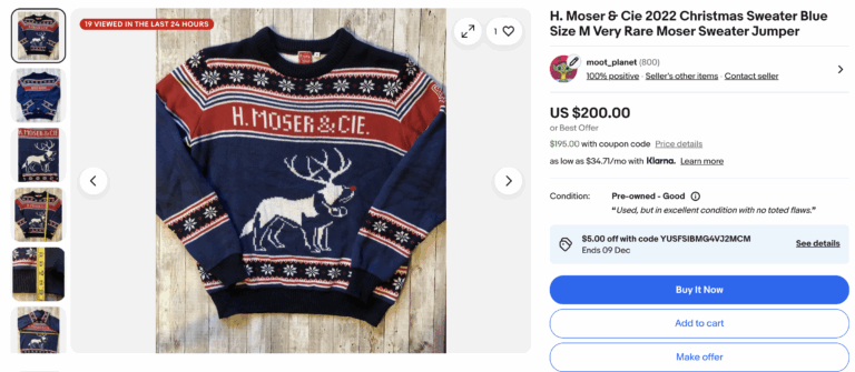 Thrifting for eBay -- Christmas Sweaters