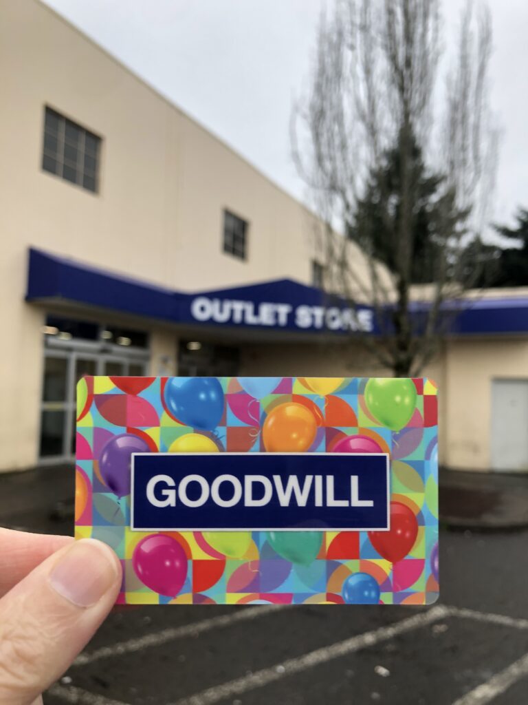 $100 Goodwill Gift Card Challenge Update