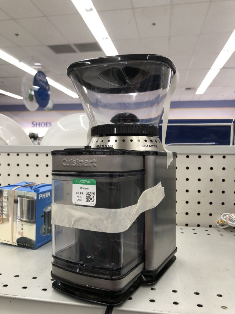 Goodwill Shopping -- Could You Only Buy Used?