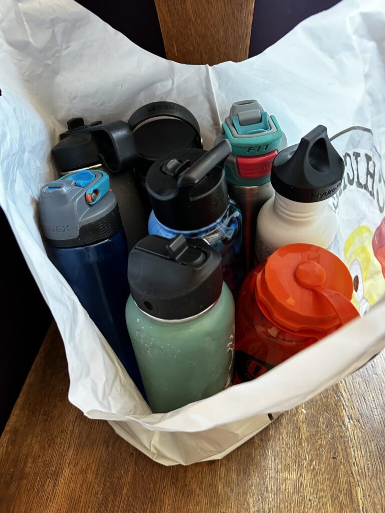 Five Frugal Things -- Donating Water Bottles